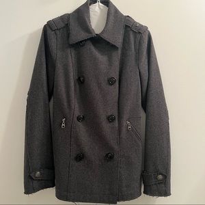 Grey wool coat size 38 EUR